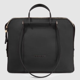 Borsa tre comparti in pelle