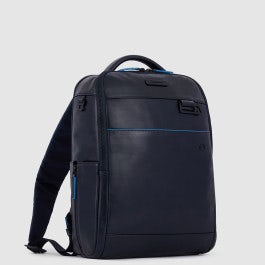 Zaino in pelle con porta PC 14,00"