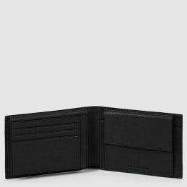 Portafoglio uomo con porta monete in pelle
